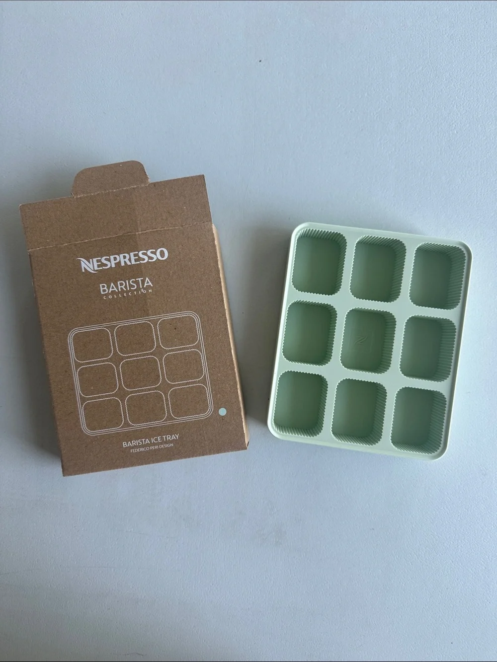 Nespresso Barista Silicone Ice Tray - Mint Green (NEW)